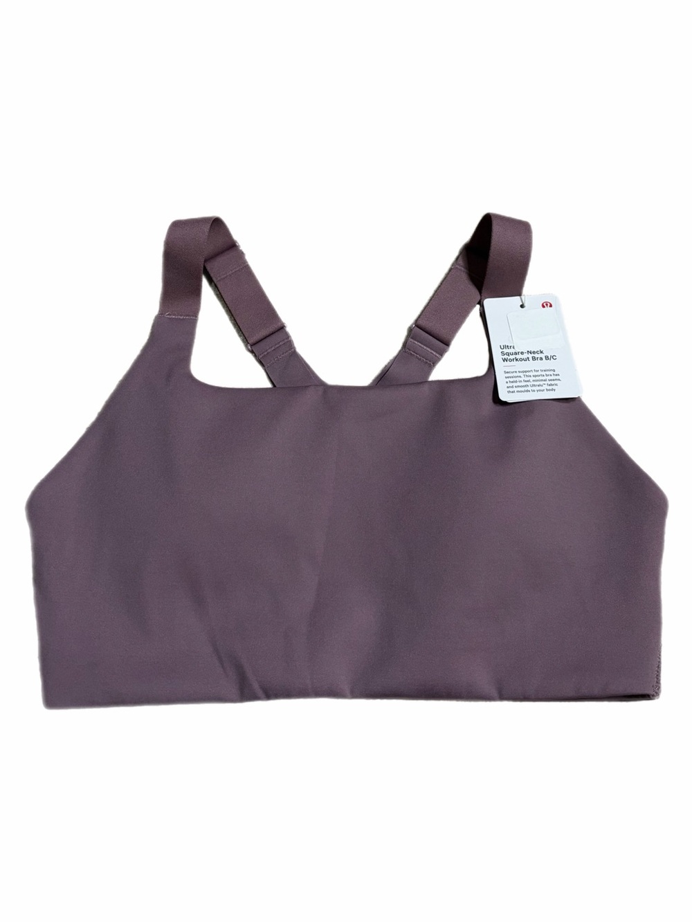 NWT Lululemon Ultralu Square-Neck Workout Bra *B/C (Cyber Violet) Size 4